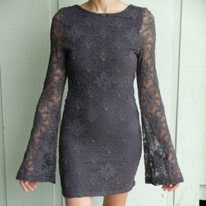 Nightcap Gray Priscilla Cocktail Dress